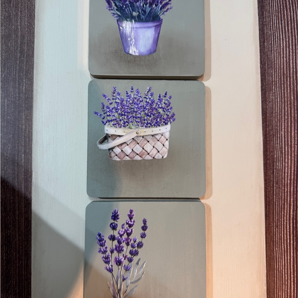Lavender Farmhouse Wall Decor Rustic Floral Cottage Style